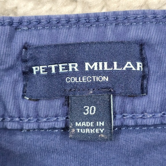 Peter Millar Mens Wayfare Pants Blue 30 (Fits 26x28) Straight Tencel Stretch - Picture 4 of 12
